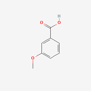 Chemical structure of 3-methoxybenzoic acid