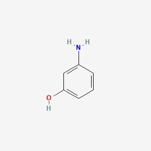 Chemical structure of 3-aminophenol