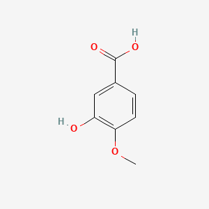 Chemical structure of isovanillic acid