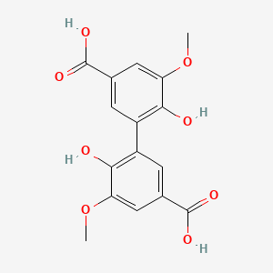 Chemical structure of ddva (5,5-dehydrodivanillate)