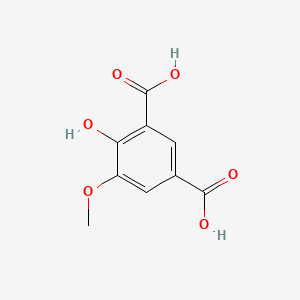 Chemical structure of 5-carboxyvanillic acid