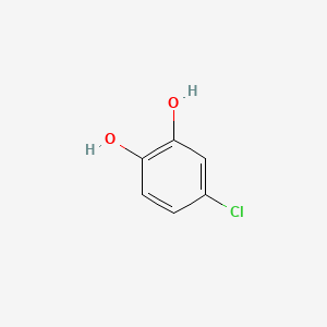 Chemical structure of 4-chlorocatechol
