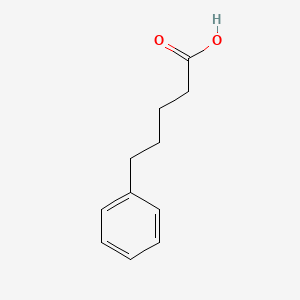 Chemical structure of 5-phenylvaleric acid