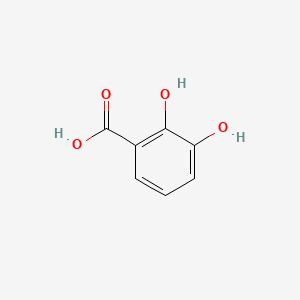 Chemical structure of 2,3-dihydroxybenzoic acid