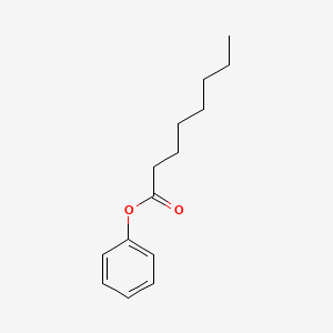 Chemical structure of phenyloctanoate
