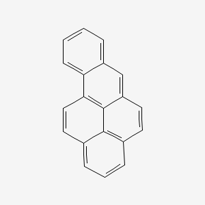 Chemical structure of benzo[a]pyrene