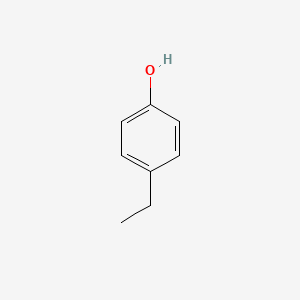 Chemical structure of 4-ethylphenol