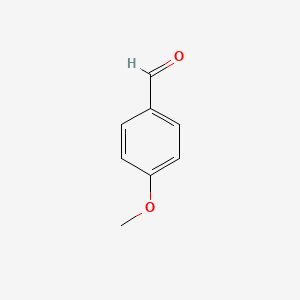 Chemical structure of anisaldehyde