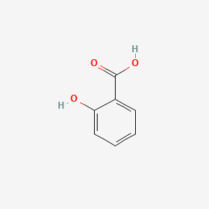 Chemical structure of salicylic acid