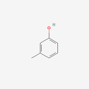 Chemical structure of m-cresol