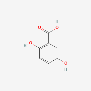 Chemical structure of gentisic acid