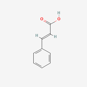 Chemical structure of cinnamic acid