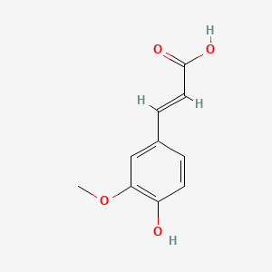 Chemical structure of ferulic acid