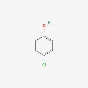 Chemical structure of 4-chlorophenol