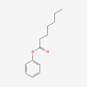 Chemical structure of phenylheptanoate