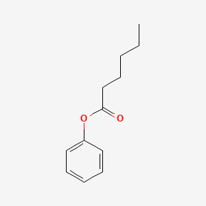 Chemical structure of phenylhexanoate
