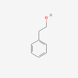 Chemical structure of 2-phenylethanol