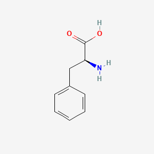 Chemical structure of phenylalanine