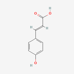 Chemical structure of p-coumaric acid