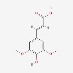 Chemical structure of sinapic acid