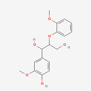 Chemical structure of guaiacylglycerol-beta-guaiacyl ether