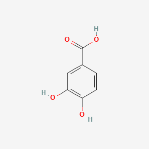 Chemical structure of protocatechuic acid