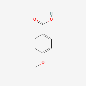 Chemical structure of p-anisic acid