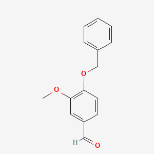 Chemical structure of benzylvanillin