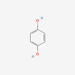 Chemical structure of hydroquinone