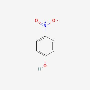 Chemical structure of 4-nitrophenol