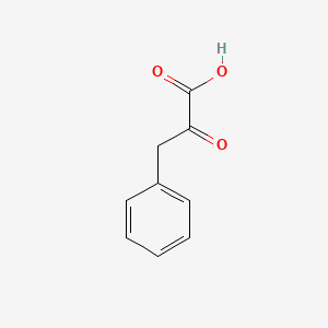 Chemical structure of phenylpyruvic acid